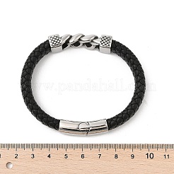 1Pc Braided Leather Cord Bracelets for Men&nbsp;BJEW-DJ0001-13