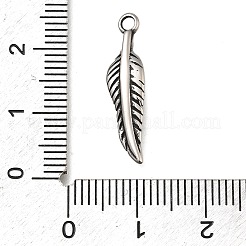 Retro 304 Stainless Steel Pendants&nbsp;STAS-L284-17AS-02
