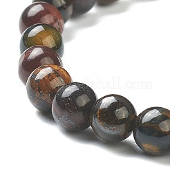 天然石タイガーアイビーズストレッチブレスレット  ラウンド  ビーズ：6~6.5mm  内径：2-1/4インチ（5.55cm）&nbsp;BJEW-A117-B-43