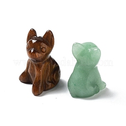 Natural & Synthetic Gemstone Carved Dog Statues Ornament&nbsp;G-P525-10