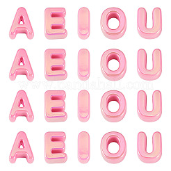 50Pcs 5 Styles UV Plating Opaque Acrylic Beads&nbsp;PACR-TA0001-31H