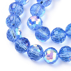 Transparent Electroplate Glass Beads Strands&nbsp;EGLA-N012-001-B11