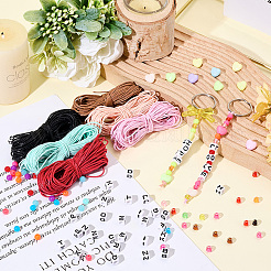 DIY Letter Acrylic Keychain Making Kits&nbsp;DIY-SC0029-39C