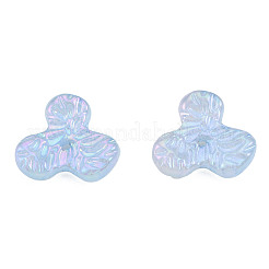 Rainbow Iridescent Plating Acrylic Beads&nbsp;OACR-N010-060