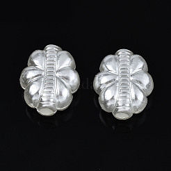 ABSプラスチックパール調ビーズ  オーバル  乳白色  14x12x6mm  穴：1.8mm  約887個/500g&nbsp;OACR-N008-124