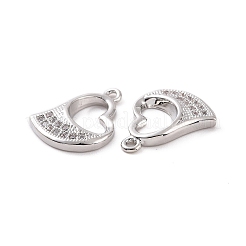 Brass Micro Pave Cubic Zirconia Charms&nbsp;KK-E068-VF181
