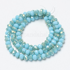 Electroplate Opaque Glass Beads Strands&nbsp;EGLA-A034-P4mm-H09