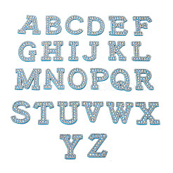 Alphabet Resin Rhinestone Patches&nbsp;DIY-TAC0005-45F