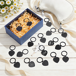 40Pcs Heart Aluminum Pendants&nbsp;KEYC-NB00037