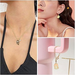 30個10スタイル金メッキ合金エナメルペンダント  動物チャーム  混合図形  19.5~23x14~22x1.5~2mm  穴：1.6~1.8mm  3個/スタイル&nbsp;ENAM-FS0004-38