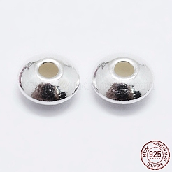 925スターリングシルバースペーサービーズ  ソーサービーズ  銀  5x2.5mm  穴：1.4mm&nbsp;LS-STER-K167-023C-S