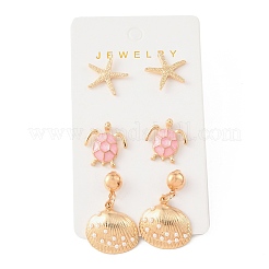 Ocean Alloy Stud Earring Sets&nbsp;AL-H003-01A-G