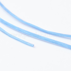 日本の平らな弾性結晶ストリング  弾性ビーズ糸  ストレッチブレスレット作り用  コーンフラワーブルー  0.5mm  約328.08ヤード（300m）/ロール&nbsp;EW-G004-0.5mm-27