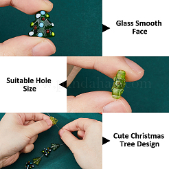 30Pcs 3 Styles Dyed & Heated Glass Beads&nbsp;GLAA-HS0001-21