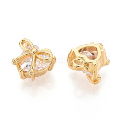 Brass Micro Pave Cubic Zirconia Charms&nbsp;KK-N263-93A-G
