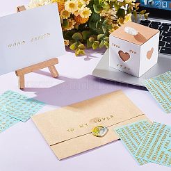8個 2スタイル 真鍮製粘着式絵ステッカー  電話ケースの装飾用の金属デカール  文字a〜zおよび番号0~9  ゴールドカラー  50x75x0.1mm  ステッカー：3~6.5x0.8~5mm  4個/スタイル&nbsp;STIC-OC0001-02