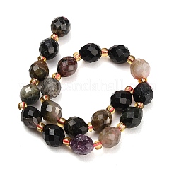 Natural Multicolor Tourmaline Beads Strands&nbsp;GG-CBA4A3B-A16