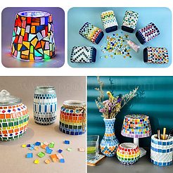 180Pcs 12 Colors Glitter Glass Cabochons&nbsp;DIY-CJ0003-09