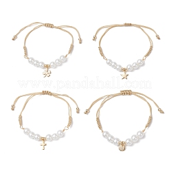4Pcs 304 Stainless Steel Charms Bracelets&nbsp;BJEW-JB12518