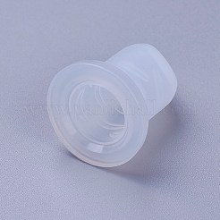 シリコンモールド  レジン型  UVレジン用  エポキシ樹脂ジュエリー作り  口紅  唇の形  透明  29.3x23mm  穴：12mm&nbsp;LS-DIY-WH0143-60