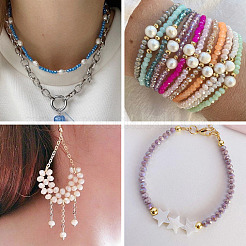 10 Strands 10 Colors Electroplate Glass Beads Strands&nbsp;EGLA-TA0013-39