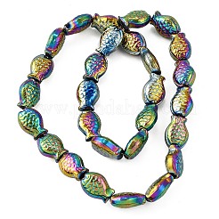 Electroplate Glass Beads Strands&nbsp;EGLA-V001-01G