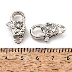 Brass Lobster Claw Clasps&nbsp;KK-R216-18B-P