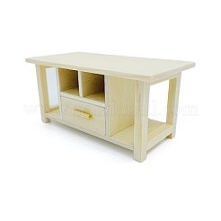 ドールハウス 木製キャビネット おもちゃ  マイクロランドスケープドールハウスアクセサリー  小道具の装飾のふりをする  湯通しアーモンド  100x48x50mm&nbsp;PW-WG2D890-01