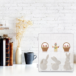 2-Tier Transparent Acrylic Desktop Minifigure Display Case&nbsp;ODIS-WH0034-13