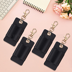 4Pcs Rectangle PU Leather Pendant Decorations&nbsp;HJEW-GF0001-78A