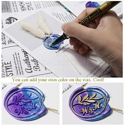 Brass Wax Seal Stamp&nbsp;AJEW-CP0002-05-90-05