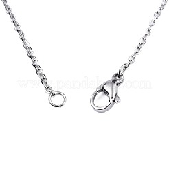Non-Tarnish 201 Stainless Steel Car Pendant Necklace with Cable Chains for Men Women&nbsp;NJEW-T009-JN105-1-45-A