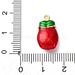 Pineapple Brass Enamel Pendants&nbsp;KK-C119-02B