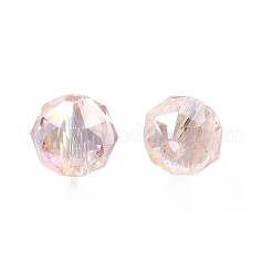 Electroplate Transparent Round Glass Beads&nbsp;GL-CBA6A73-AB08