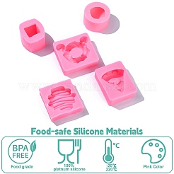 5Pcs 5 Styles DIY Silicone Molds&nbsp;DIY-CJ0002-52