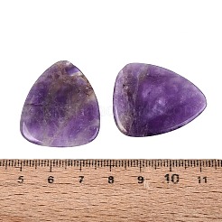 天然アメジストのギターピック  ギター奏者のための石製ピック  31.5~32.5x27~27.5x2.5~4mm&nbsp;G-Q602-11A