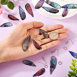 DIY Wing Dangle Earring Making Kit&nbsp;DIY-TA0005-44