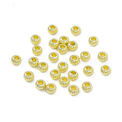 ラックメッキ合金スペーサービーズ  ロンデル  ライトゴールド  4x3mm  穴：1.5mm&nbsp;LS-PALLOY-I216-45LG