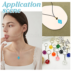22Pcs Transparent Resin Pendants&nbsp;RESI-ME0001-13