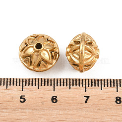 304ステンレススチールビーズ  花の丸  ゴールドカラー  13x10.5mm  穴：1.8mm&nbsp;STAS-Z202-09G-02