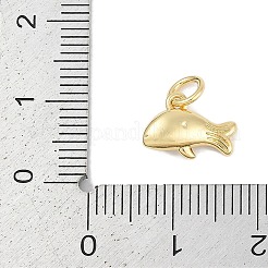 Brass Micro Pave Cubic Zirconia Pendants&nbsp;KK-Q028-69G-01
