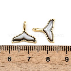 Natural Black Lip Shell Whale Tail Charms&nbsp;KK-A269-58G