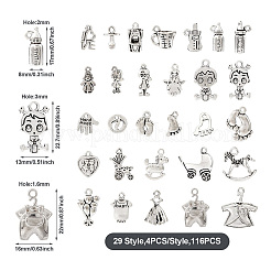 116pcs 29 style  Style Tibetan Style Alloy Pendants&nbsp;TIBE-TA0001-31