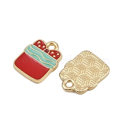 Christmas Themes Alloy Enamel Pendants&nbsp;ENAM-Z023-01G-04