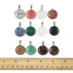 12Pcs 12 Styles Natural & Synthetic Mixed Gemstone Pendants&nbsp;G-FS0005-91