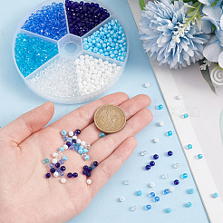 12 Strands 6 Colors Glass Beads Strands&nbsp;EGLA-GO0001-07A