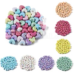50Pcs UV Plating Opaque Acrylic Beads&nbsp;MACR-YW0004-06