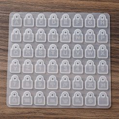 DIYペンダントシリコンモールド  レジン型  ロック  123x128x4mm  穴：2mm&nbsp;SIMO-P013-01A