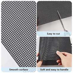 Rectangle Plastic Mesh Canvas Sheets&nbsp;DIY-WH20066-006A