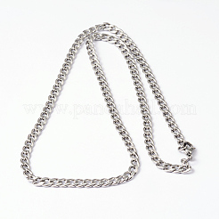 Tarnish Resistant 304 Stainless Steel Curb Chain Necklaces&nbsp;NJEW-I194-15